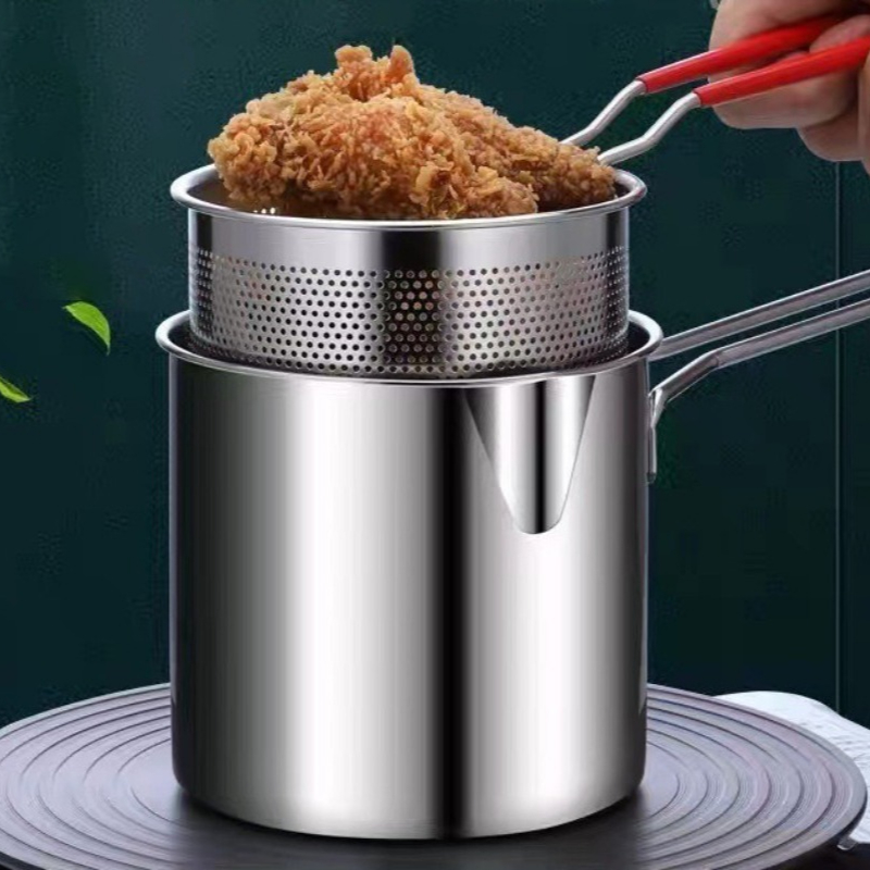 Home Cooking Help - 304 Stainless Steel Deep Fryer With