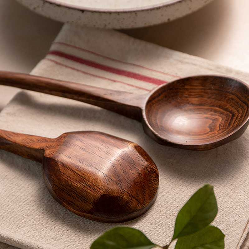 Home Cooking In Japanese - Wooden Spoon With Long Handle Japanese