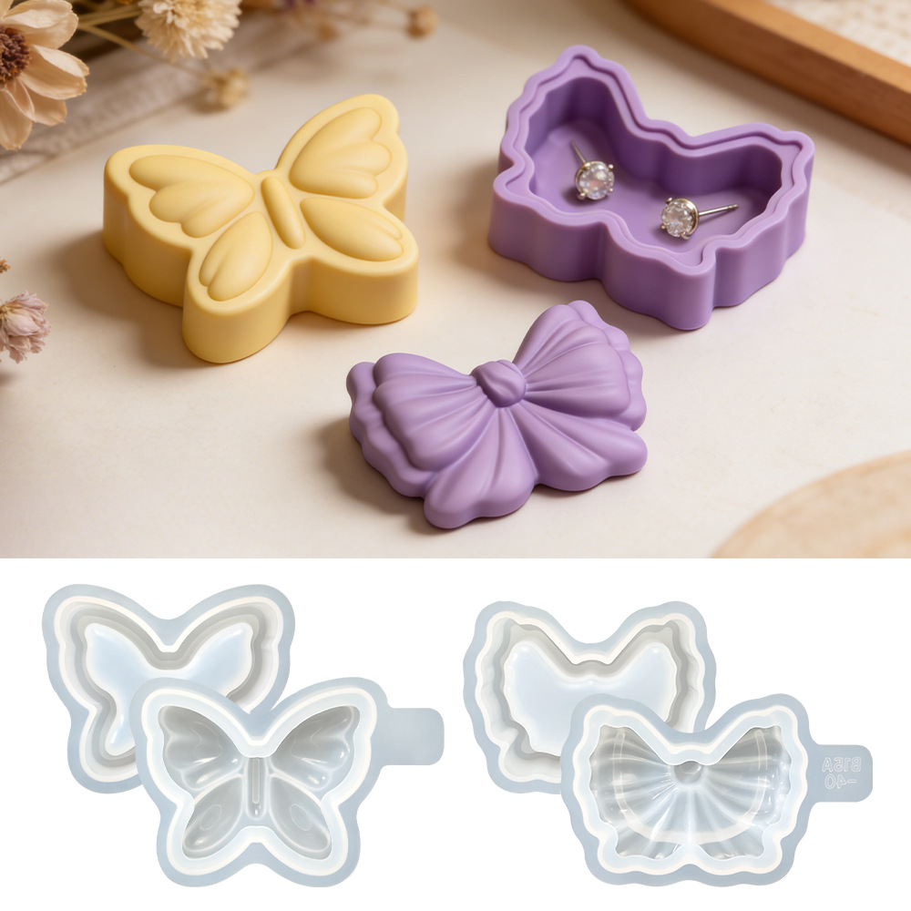 Idli Steamer Mold - Bow Shaped Scented Candle Silicone Mold