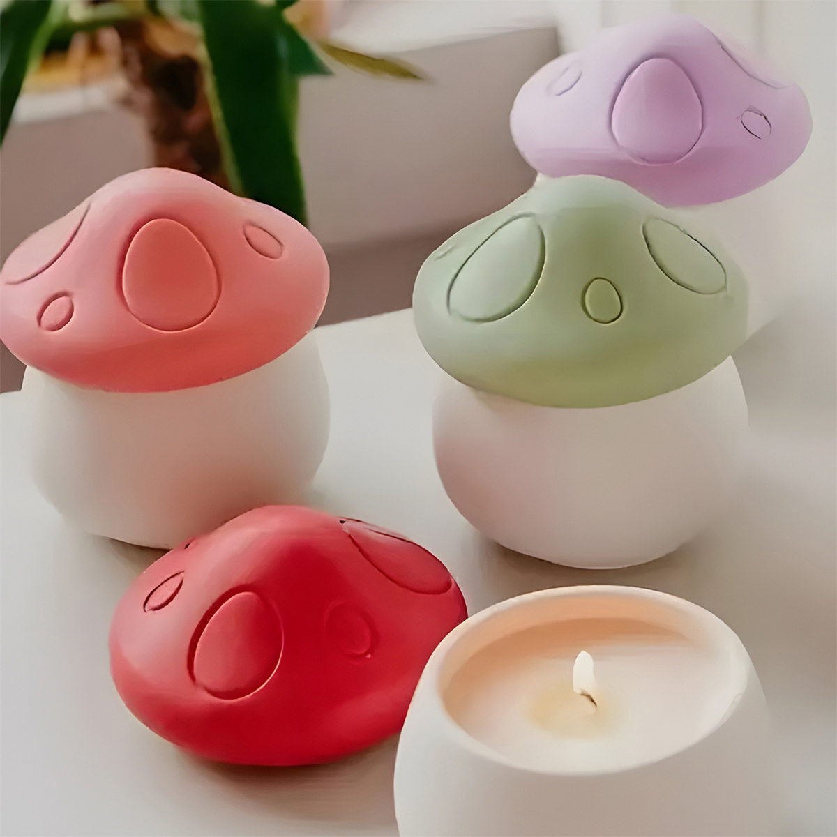 Idli Steamer Mold - Mushroom House Jewelry Storage Box Silicone