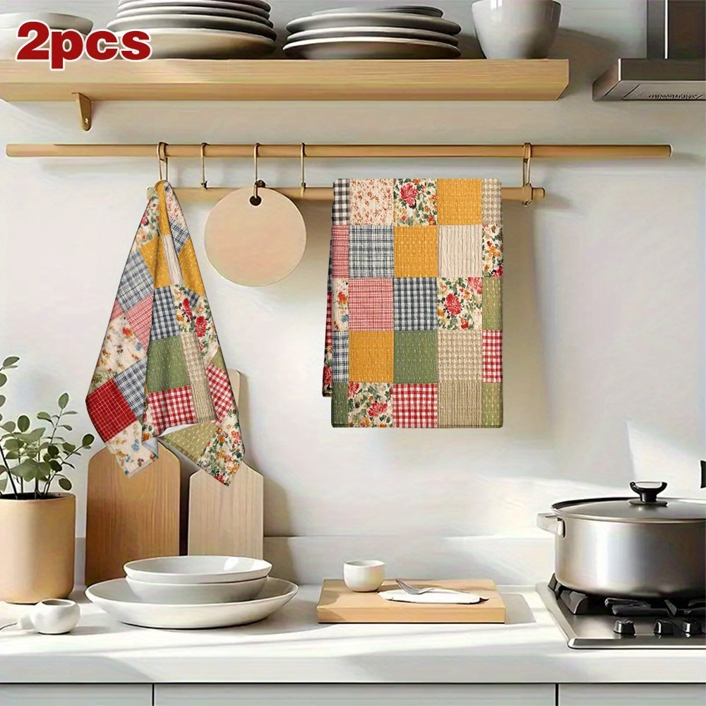 2Pcs, Plaid Spring Kitchen Tow - Home Cooking Is The Best recension och pris
