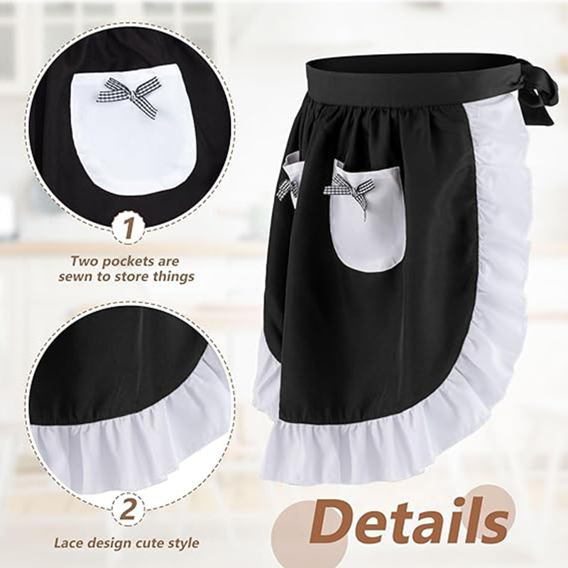 Elegant Lace Short Apron With  - Home Cooking Service recension och pris