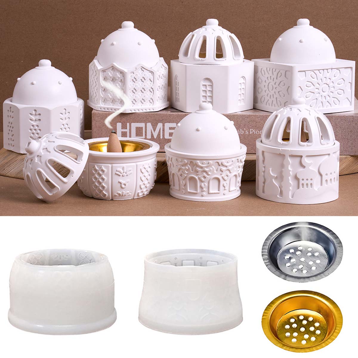 Round Relief Candle Jar Silico - Idli Steamer Mold recension och pris