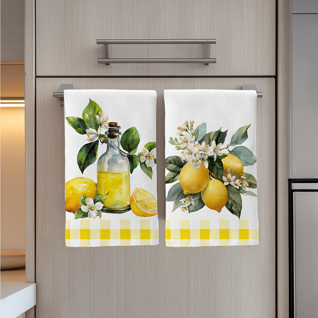 2pcs, lemon floral pattern kit - Home Cooking Is The Best recension och pris