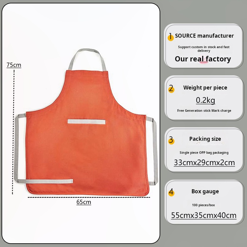 Adjustable Canvas Apron With C - Home Cooking Service recension och pris