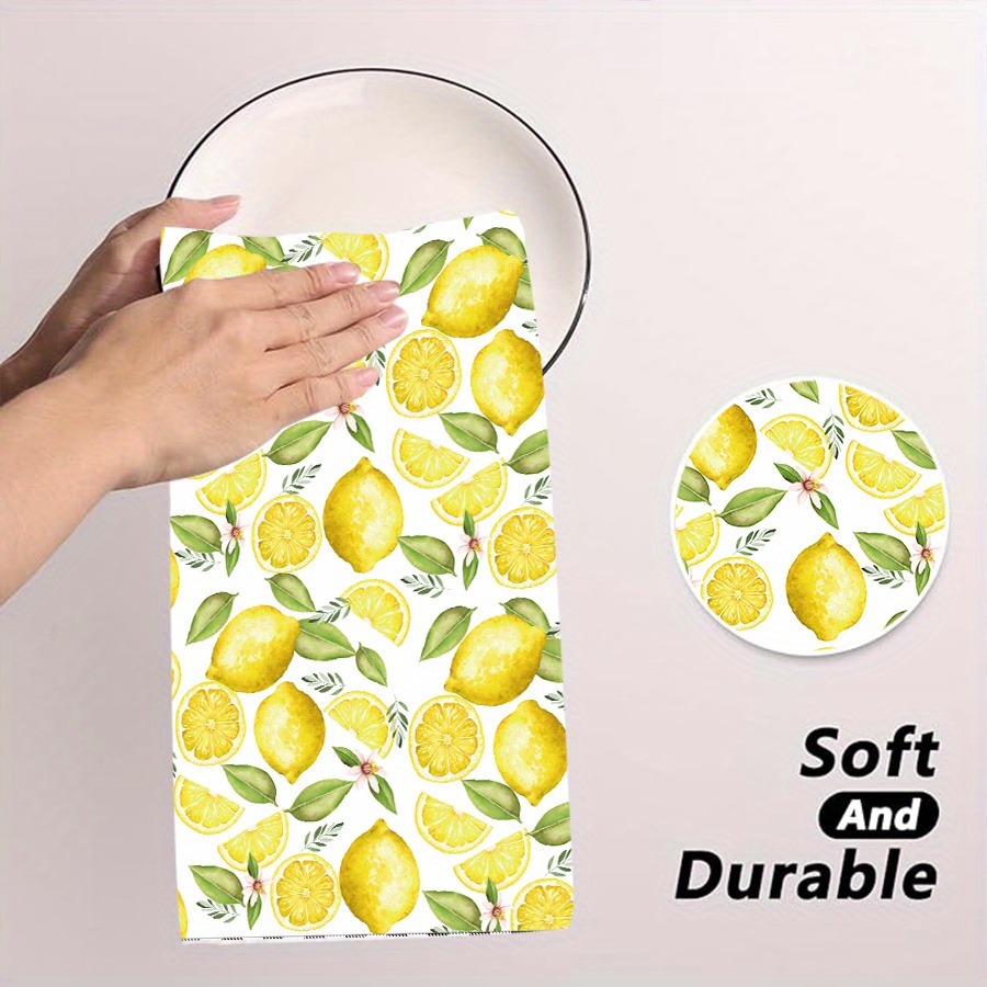 2Pcs, Lemon Wreath Kitchen Tow - Home Cooking Is The Best recension och pris
