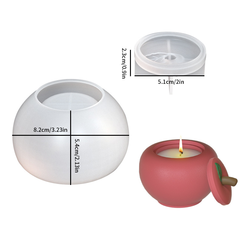 DIY Apple Jar Candle Jar Silic - Idli Steamer Mold recension och pris
