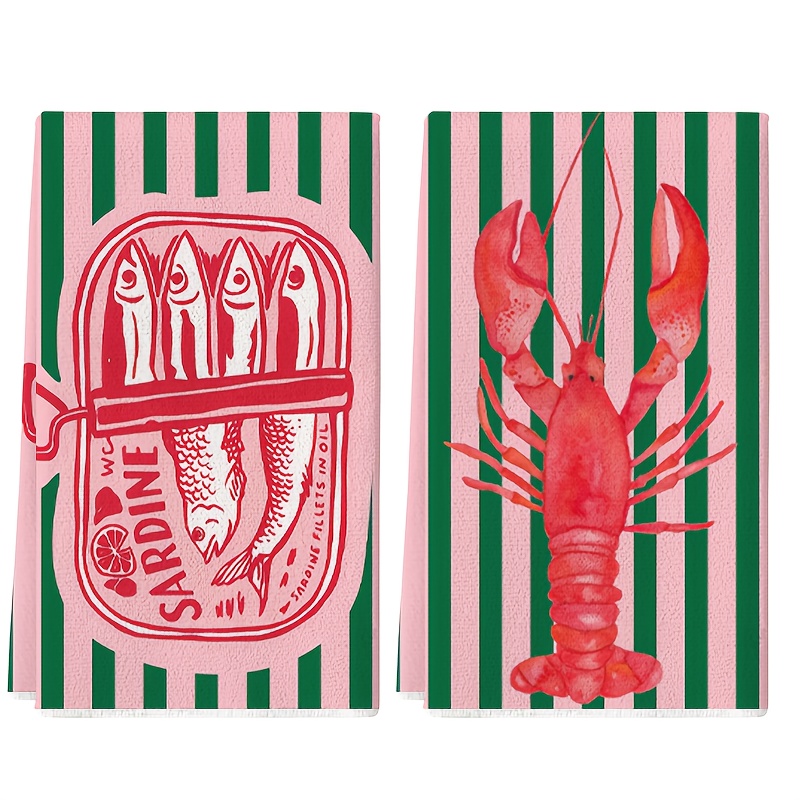 2Pcs, American Retro Striped S - Home Cooking Is The Best recension och pris