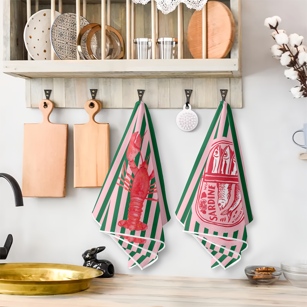2Pcs, American Retro Striped S - Home Cooking Is The Best recension och pris