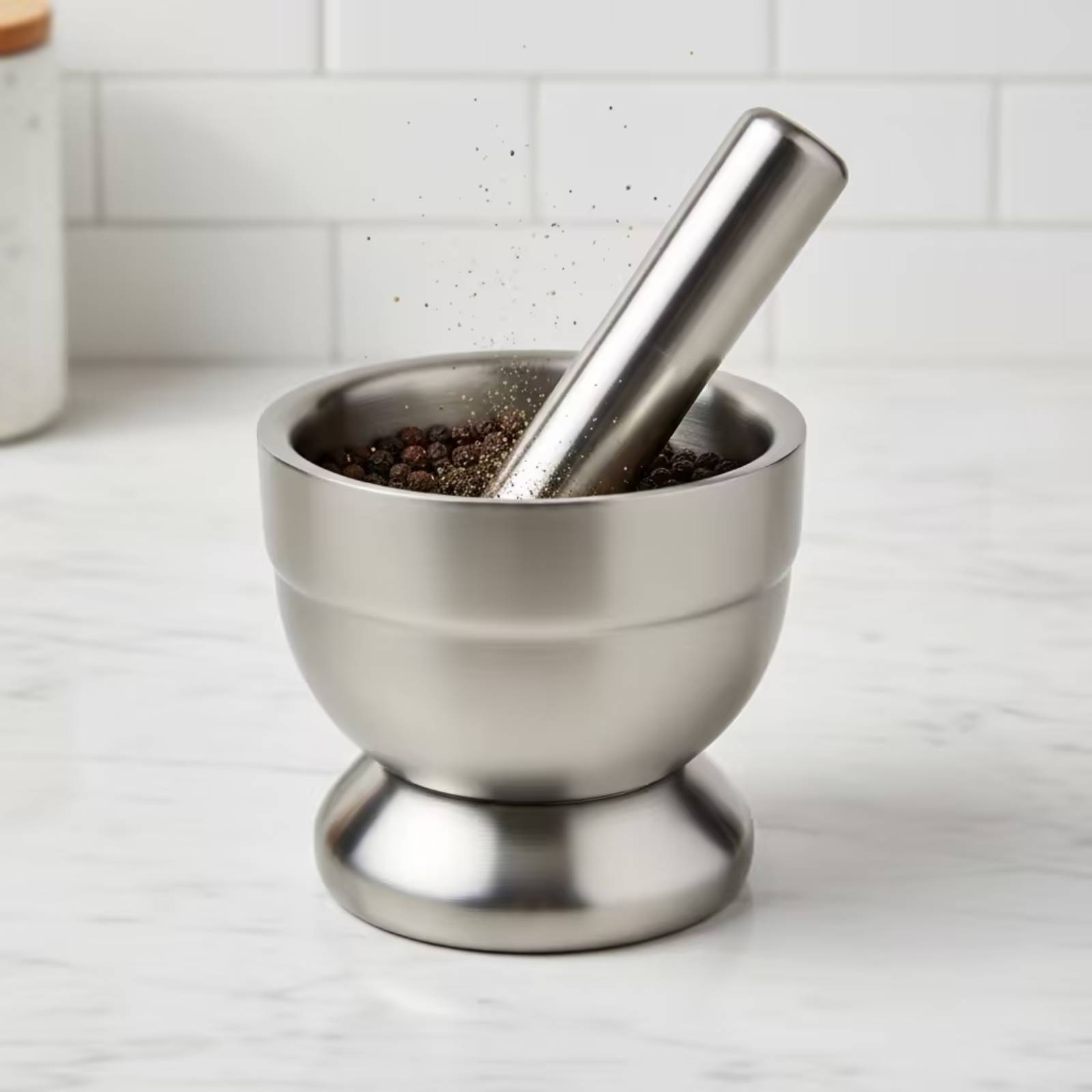 Mortar and Pestle with Lid Mes - Home Cooking In recension och pris