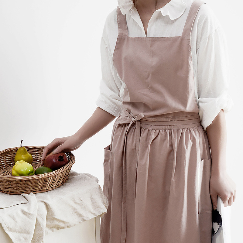 Women Cotton Linen Bib Apron J - Home Cooking In Japanese recension och pris