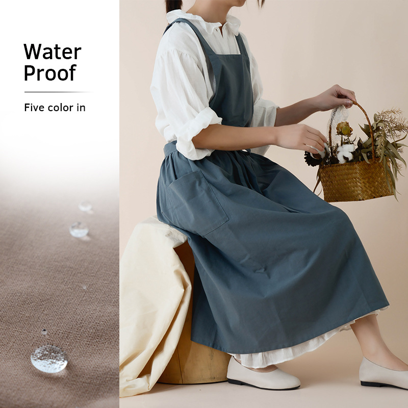 Women Cotton Linen Bib Apron J - Home Cooking In Japanese recension och pris