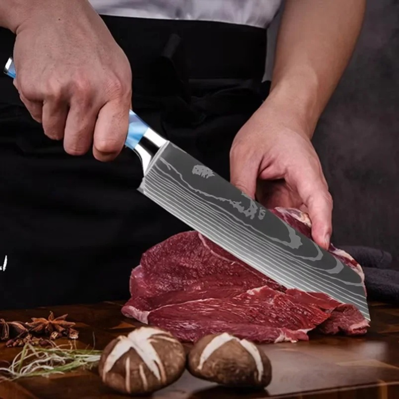 Damascus Patterned Laser Steel - Home Cooking In Japanese recension och pris