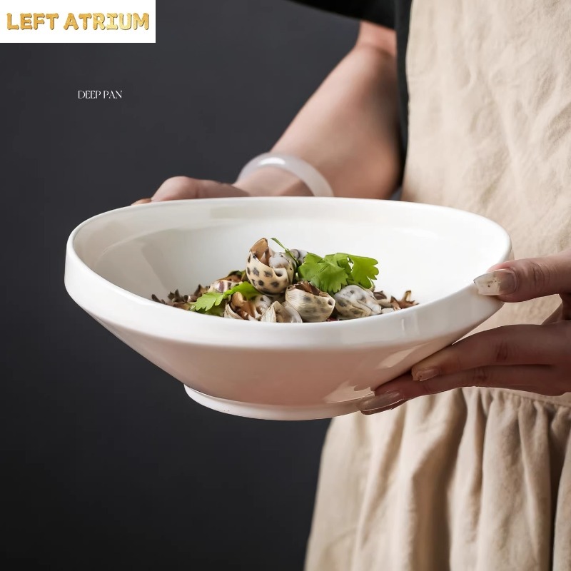 7-inch Uniquely Shaped White C - Home Cooking Dinner recension och pris