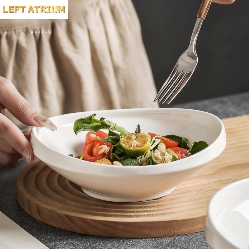 7-inch Uniquely Shaped White C - Home Cooking Dinner recension och pris