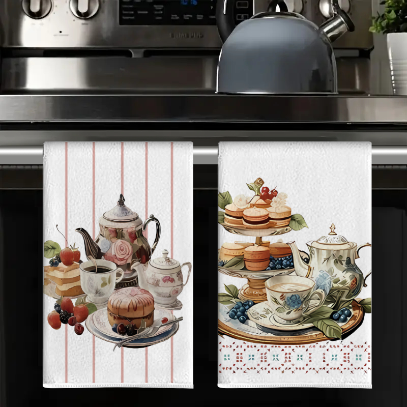 2Pcs, Dessert Cake Kitchen Tow - Home Cooking Is The Best recension och pris