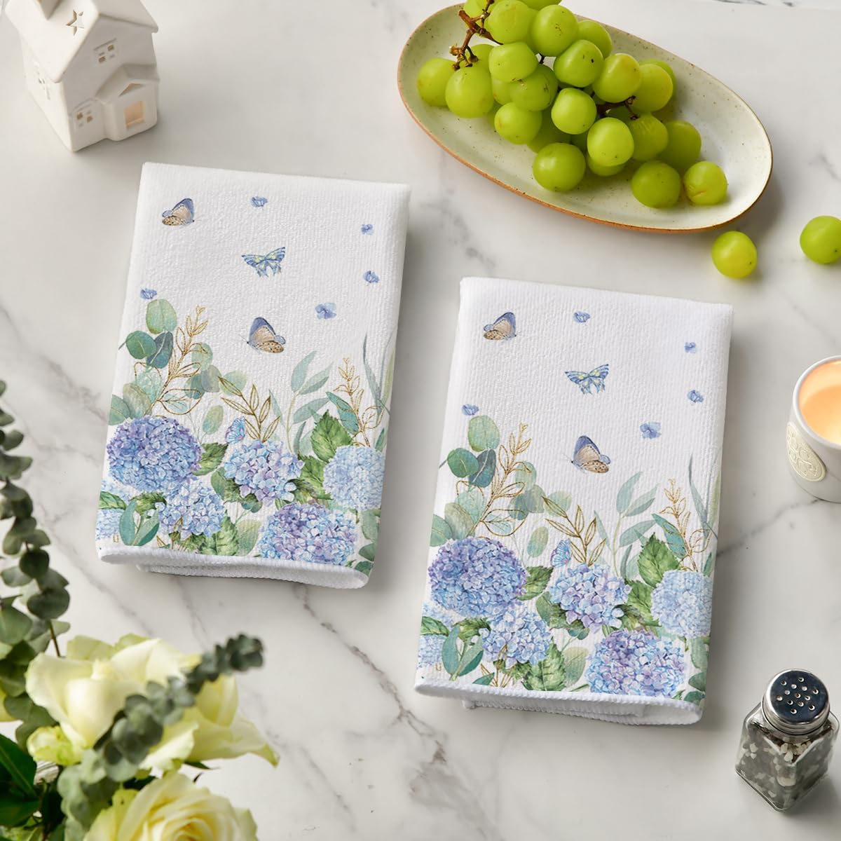 2Pcs, Butterfly Hydrangea Kitc - Home Cooking Is The Best recension och pris