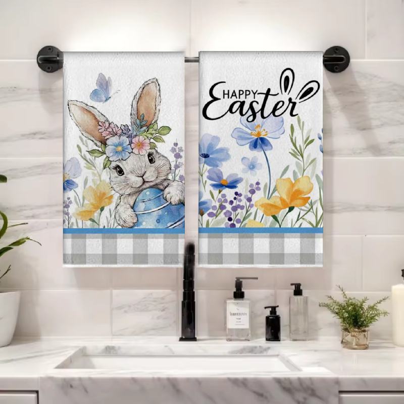 2Pcs, Easter Gray Checkered Ra - Home Cooking Is The Best recension och pris