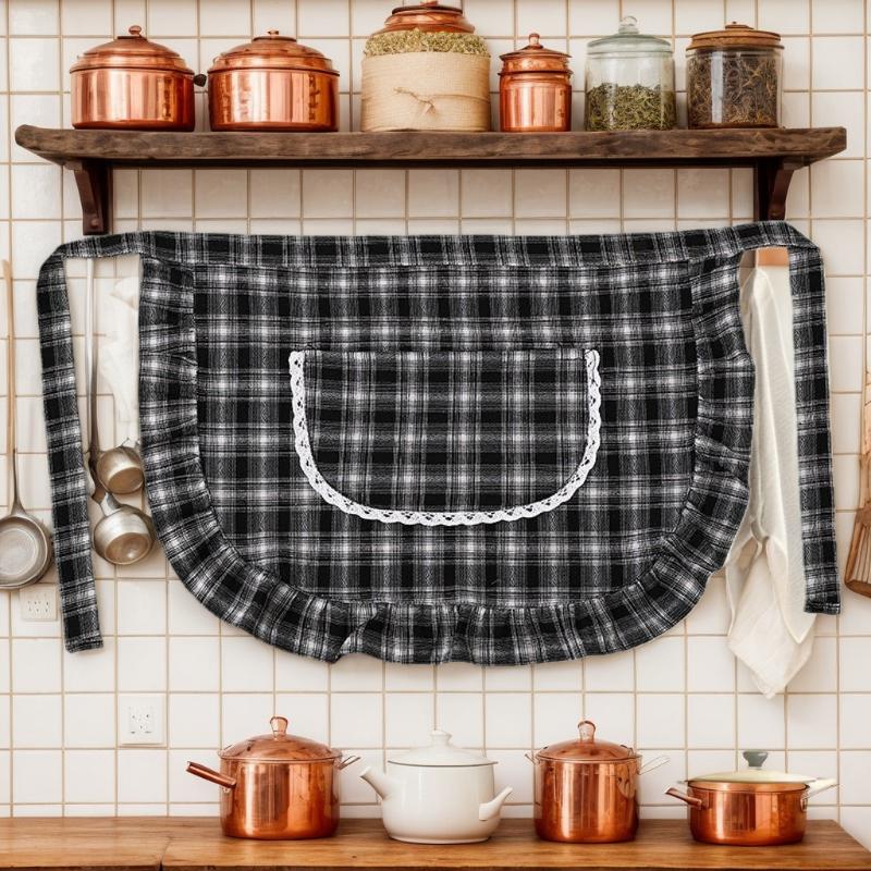 Apron Square Check Half Waist  - Home Cooking Service recension och pris