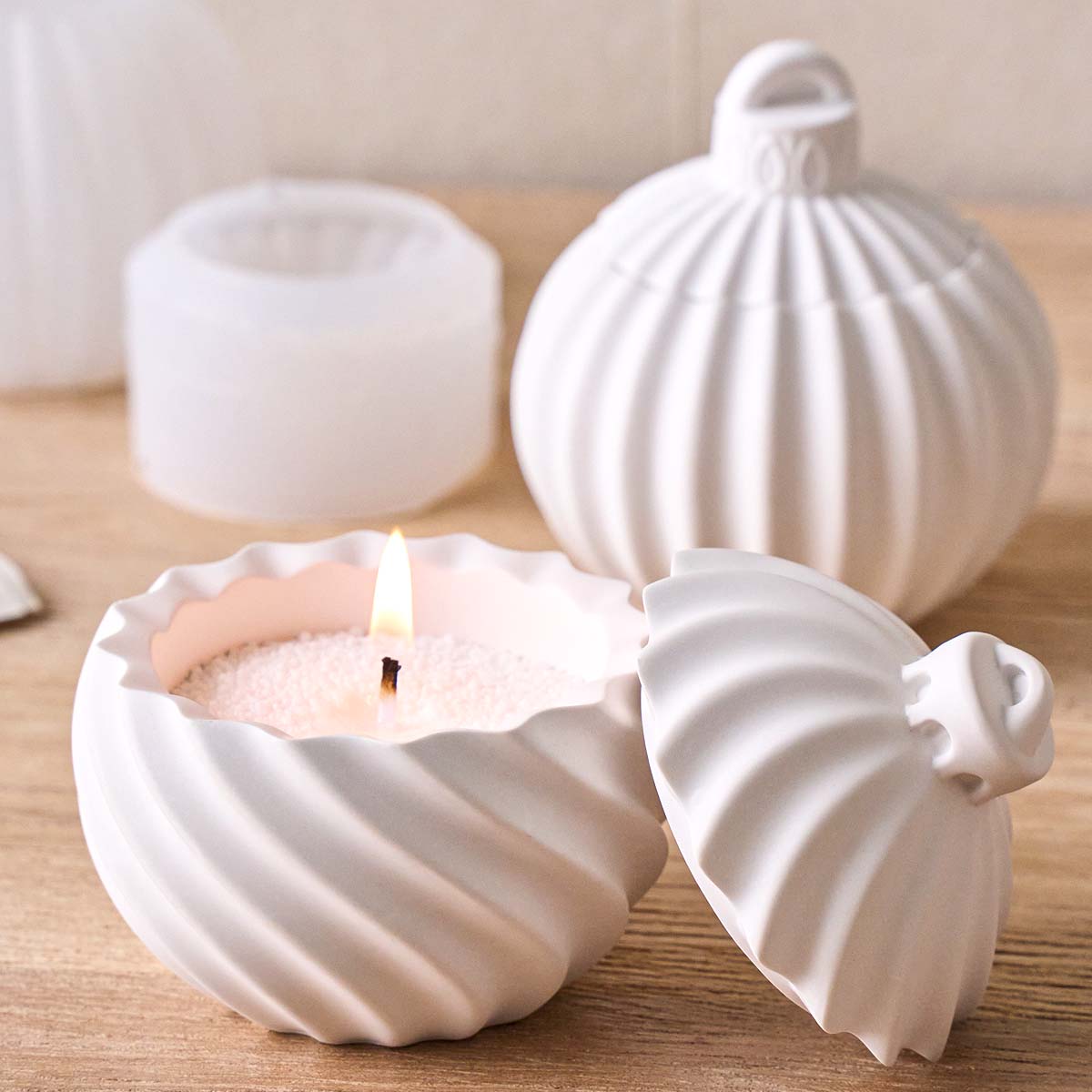 Diagonal Stripe Candle Jar Sil - Idli Steamer Mold recension och pris