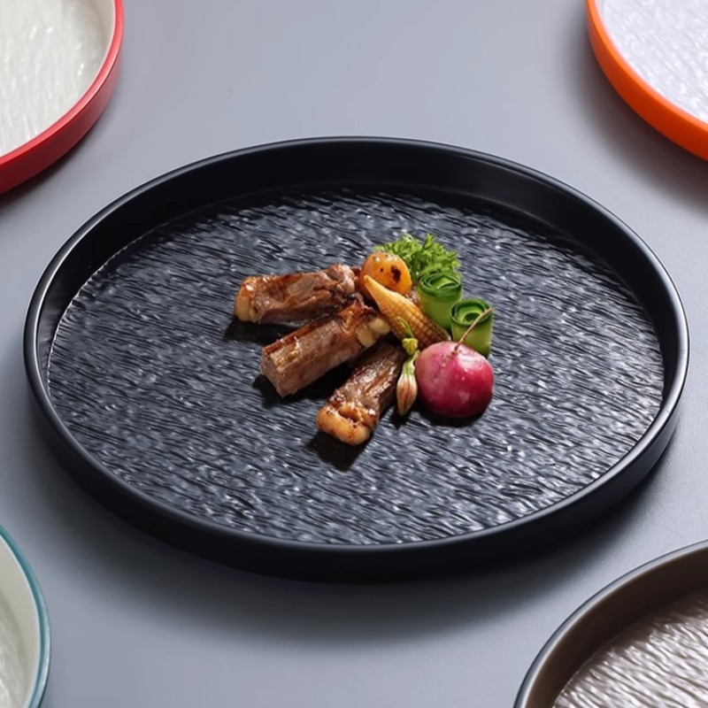 Modern Round Stone Melamine St - Home Cooking In Japanese recension och pris