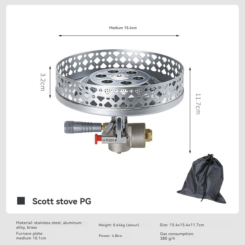 CAMPINGMOON PG-4 Scott Propane - Home Cooking Gas recension och pris