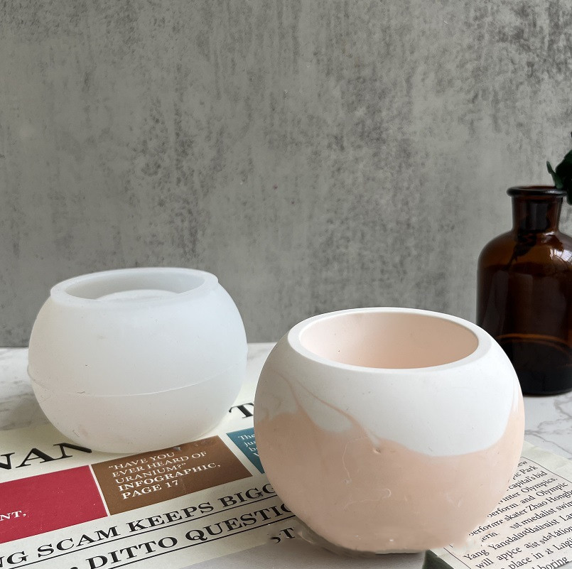 Round Concrete Candle Jar Sili - Idli Steamer Mold recension och pris