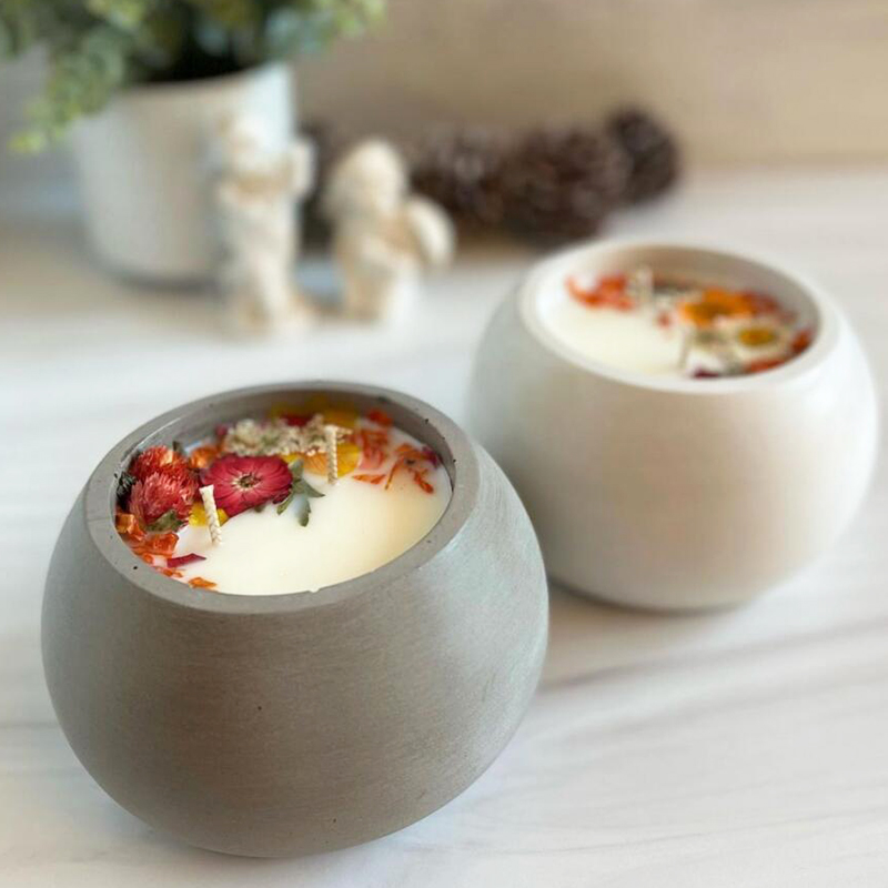 Round Concrete Candle Jar Sili - Idli Steamer Mold recension och pris