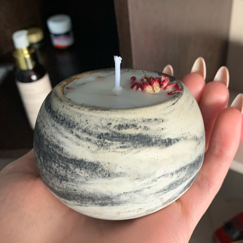 Round Concrete Candle Jar Sili - Idli Steamer Mold recension och pris
