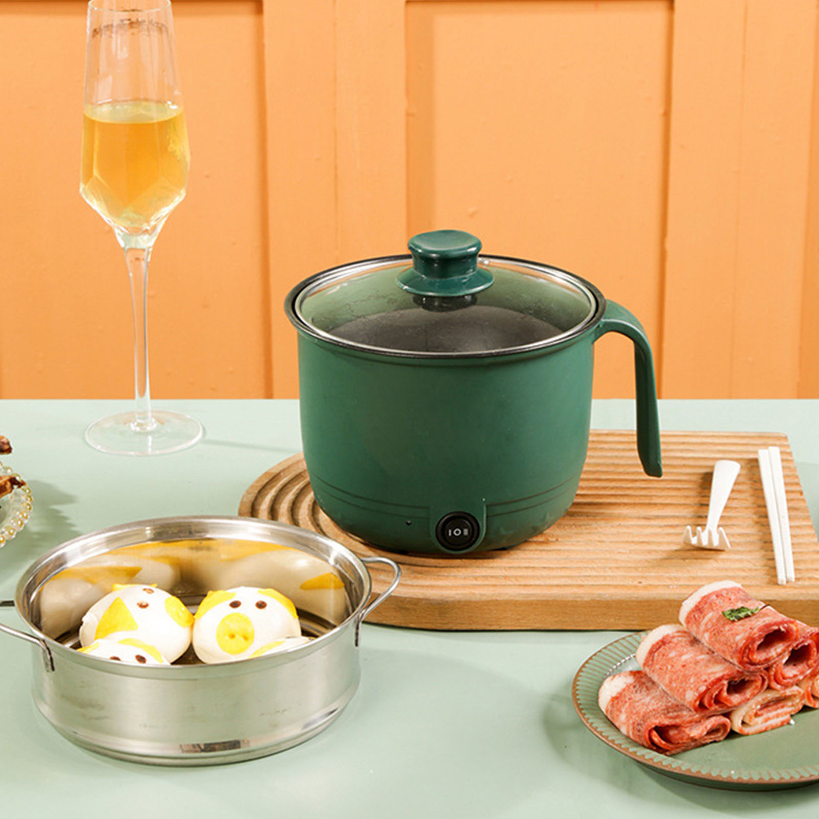 Electric Cooking Pot 1.5L 600W - Home Cooking Electric recension och pris