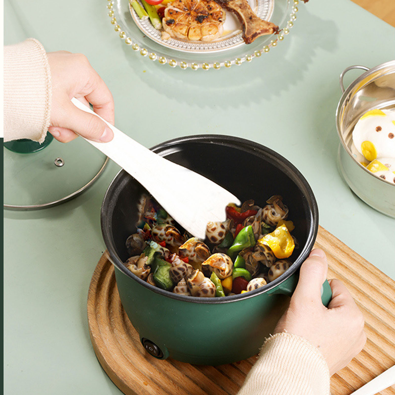 Electric Cooking Pot 1.5L 600W - Home Cooking Electric recension och pris