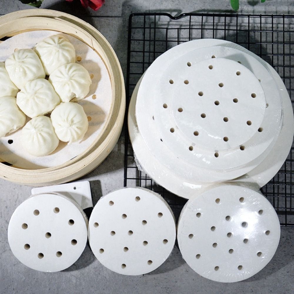 100Pcs Steamed Paper Steamed B - Home Cooking Help recension och pris